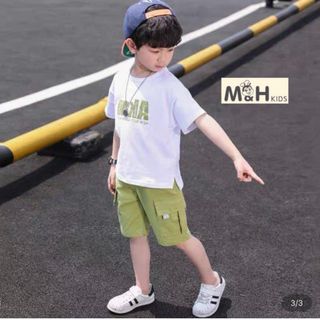 Sét quần kaki áo thun cotton bé trai