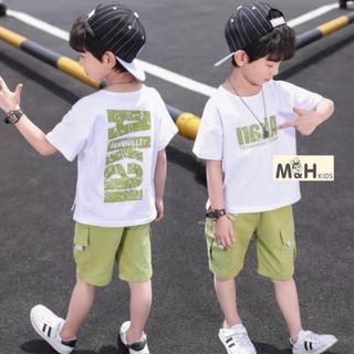 Sét quần kaki áo thun cotton bé trai