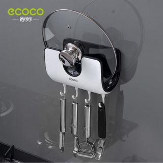 Ecoco Dụng Cụ Để Nắp Nồi Kèm Móc Treo Tiện Ích