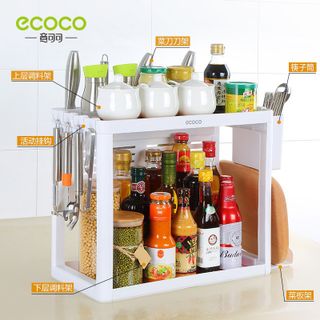 Ecoco Kệ Gia Vị 2 Tầng Có Khay Để Thớt