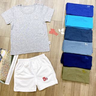 Áo tay ngắn màu 100% cotton