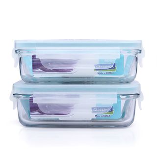 Hộp đựng cơm văn phòng Glasslock (2 hộp 400ml kèm túi giữ nhiệt)