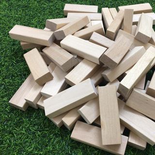 Thanh Gỗ Bạch Dương/ Thanh Gỗ xếp hình cho bé 1kg= 1 bộ (55-60 thanh)
