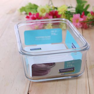 Set 2 hộp đựng cơm văn phòng 715ml, hộp chia ngăn 1000ml kèm túi giữ nhiệt GLASSLOCK