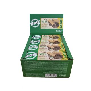 Bánh xốp kem hạt dẻ YUPPIE (90g/Gói x 24 gói/Hộp x 6 Hộp/Thùng)