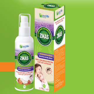 Xịt chống muỗi cho bé thảo dược an toàn Zikas