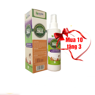 Xịt chống muỗi cho bé thảo dược an toàn Zikas