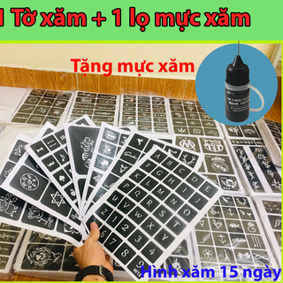 Hình xăm dùng mực tạm thời 15 ngày hottrend 2020 giá sỉ