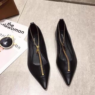 Giày búp bê dây kéo sang chảnh