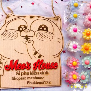Sỉ Lố 12 Kẹp Cào Đỉnh Hoa Cúc Nhí