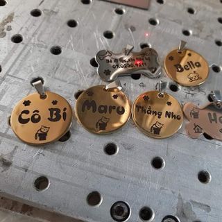 Thẻ Tên Thú Cưng INOX Giá Sỉ - Bảo Hành 1 đổi 1