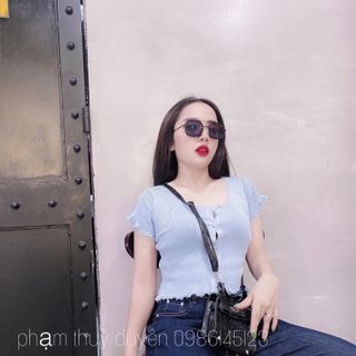 ÁO CROPTOP LEN VIỀN REN