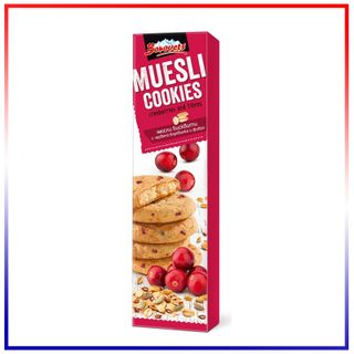 Bánh Quy Muesli Việt Quất Borovets (110g/Hộp x 24 Hộp/Thùng)