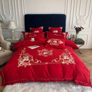 Bộ chăn ga gối lụa silk hoa hồng khung giá sỉ