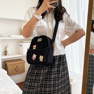 Balo mini/ Túi đeo chéo mix màu xinh xắn, trẻ trung D1465