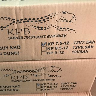 ẮC QUY BÌNH BƠM ĐIỆN KPB - BÌNH PHUN THUỐC SÂU BẰNG ĐIỆN 12V - 7.5AH ( VIỆT NAM ) BH 6 THÁNG SỈ LẺ