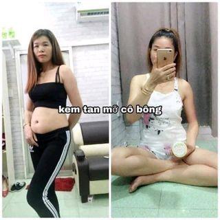 kem tan mỡ cô bông tặng thước dây