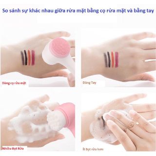 Cọ rửa mặt 2 đầu