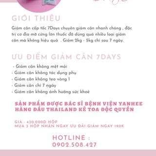 Giảm cân 7Days