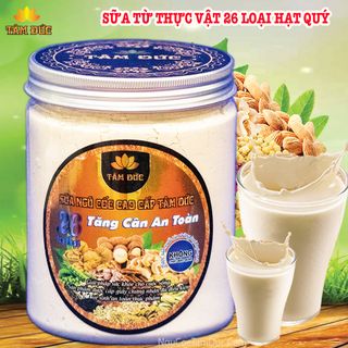 Bột Ngũ Cốc Tâm Đức 26 Loại Hạt Tăng Cân An Toàn Gia Tăng (hộp 500gR)