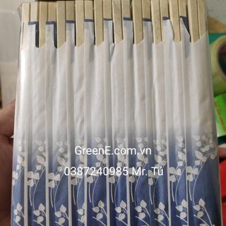 Set 100 Đôi Đũa Gỗ Bao Giấy Nhật Bản