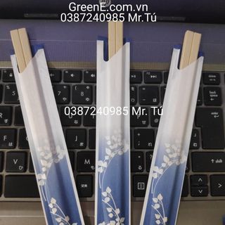 Set 100 Đôi Đũa Gỗ Bao Giấy Nhật Bản