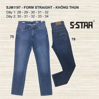 QUẦN JEAN NAM CAO CẤP FORM STRAIGHT - SJM1197 (COTTON)
