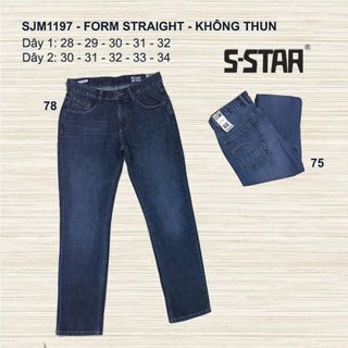 QUẦN JEAN NAM CAO CẤP FORM STRAIGHT - SJM1197 (COTTON)