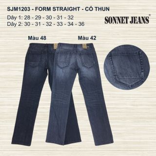 QUẦN JEAN NAM CAO CẤP FORM STRAIGHT - SJM1203 (CO GIÃN)