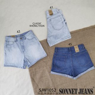 QUẦN SHORT JEAN NỮ CAO CẤP - SJW1052 (COTTON)