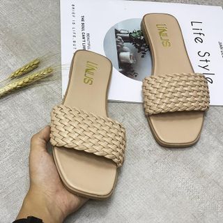 Dép nữ thời trang quai ngang đan thủ công cao cấp - YH167