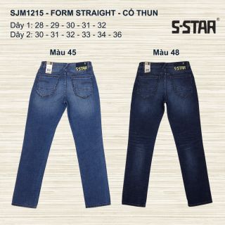 QUẦN JEANS NAM CAO CẤP FORM STRAIGHT - SJM1215 (CO GIÃN)
