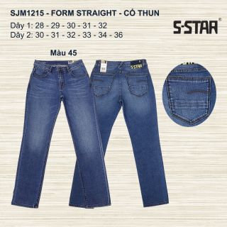 QUẦN JEANS NAM CAO CẤP FORM STRAIGHT - SJM1215 (CO GIÃN)