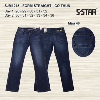 QUẦN JEANS NAM CAO CẤP FORM STRAIGHT - SJM1215 (CO GIÃN)