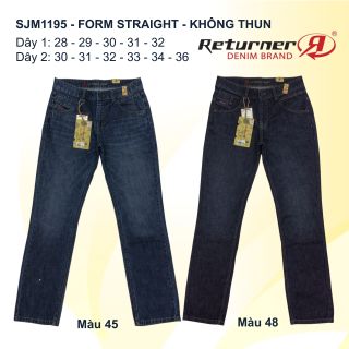 QUẦN JEAN NAM CAO CẤP FORM STRAIGHT - SJM1195 (COTTON)