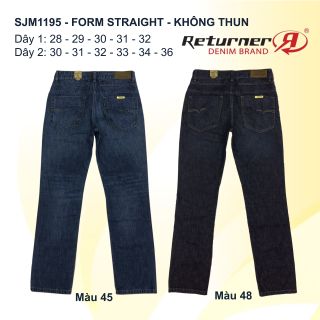 QUẦN JEAN NAM CAO CẤP FORM STRAIGHT - SJM1195 (COTTON)