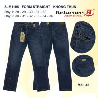 QUẦN JEAN NAM CAO CẤP FORM STRAIGHT - SJM1195 (COTTON)