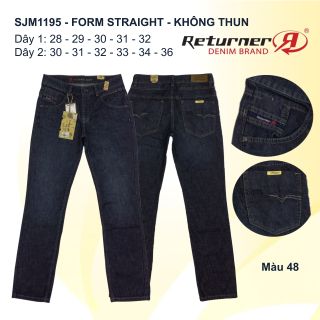 QUẦN JEAN NAM CAO CẤP FORM STRAIGHT - SJM1195 (COTTON)
