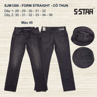QUẦN JEAN NAM CAO CẤP FORM STRAIGHT - SJM1200 (CO GIÃN)