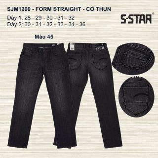 QUẦN JEAN NAM CAO CẤP FORM STRAIGHT - SJM1200 (CO GIÃN)
