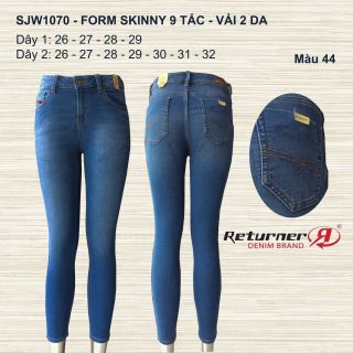 QUẦN JEAN NỮ ĐẸP FORM SKINNY 9 TẤC - SJW1070 (VẢI 2 DA)