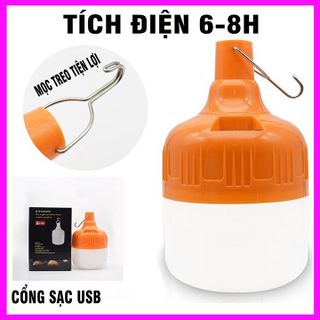 Bóng đèn tích điện 100W có móc treo tiện lợi