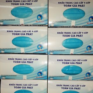 Khẩu trang 4 lớp toàn gia phát .$ 10 hộp/350,000.