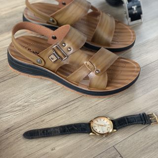 Dép da nam đế kếp 3,5cm