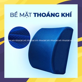 Đệm tựa lưng gel cao su non có đai cài