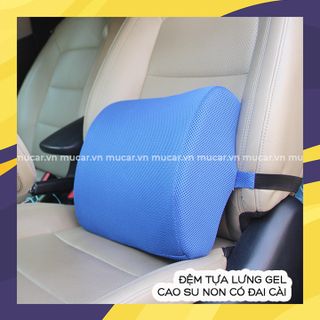 Đệm tựa lưng gel cao su non có đai cài giá sỉ