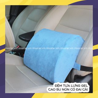 Đệm tựa lưng gel cao su non có đai cài
