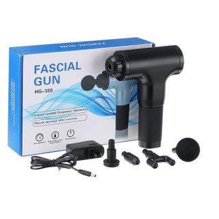 SÚNG MASSAGE CẦM TAY FASCIAL 4 ĐẦU 6 CHẾ ĐỘ TRỊ NHỨC MỎI VAI GÁY, ĐAU NHỨC CĂNG CƠ