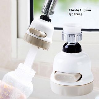 Đầu vòi tăng áp rửa bát 3 chế độ phun - xoay 360 độ - phù hợp mọi đầu vòi rửa ché