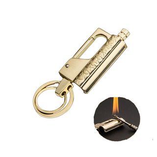 óc khóa diêm xăng, bật lửa diêm xăng chịu nước cao cấp kiêm móc chìa khóa độc đáo Honest F236